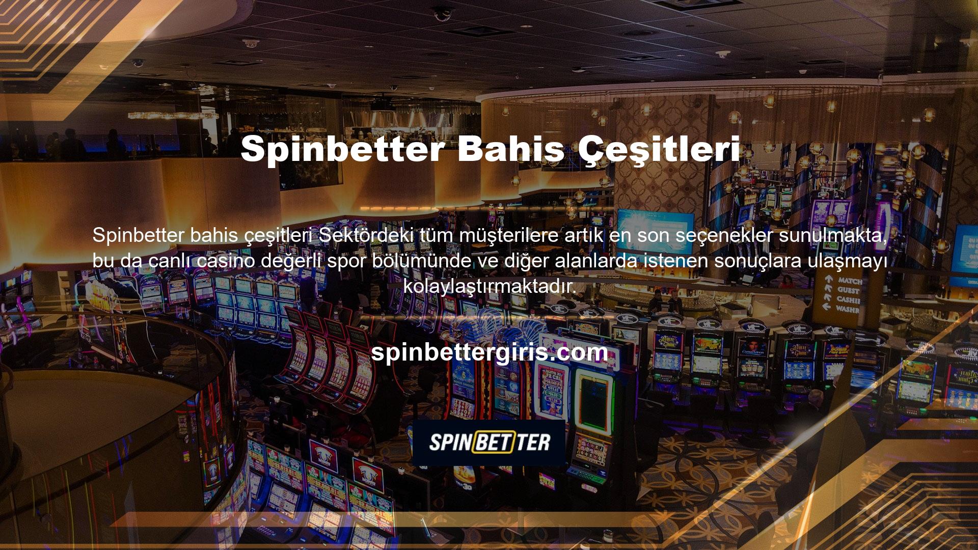 Spinbetter bu sezon spor bahisleri sayesinde canlı casino oyunlara ve güncellenmiş kurum seçeneklerine artık herkes erişebilir